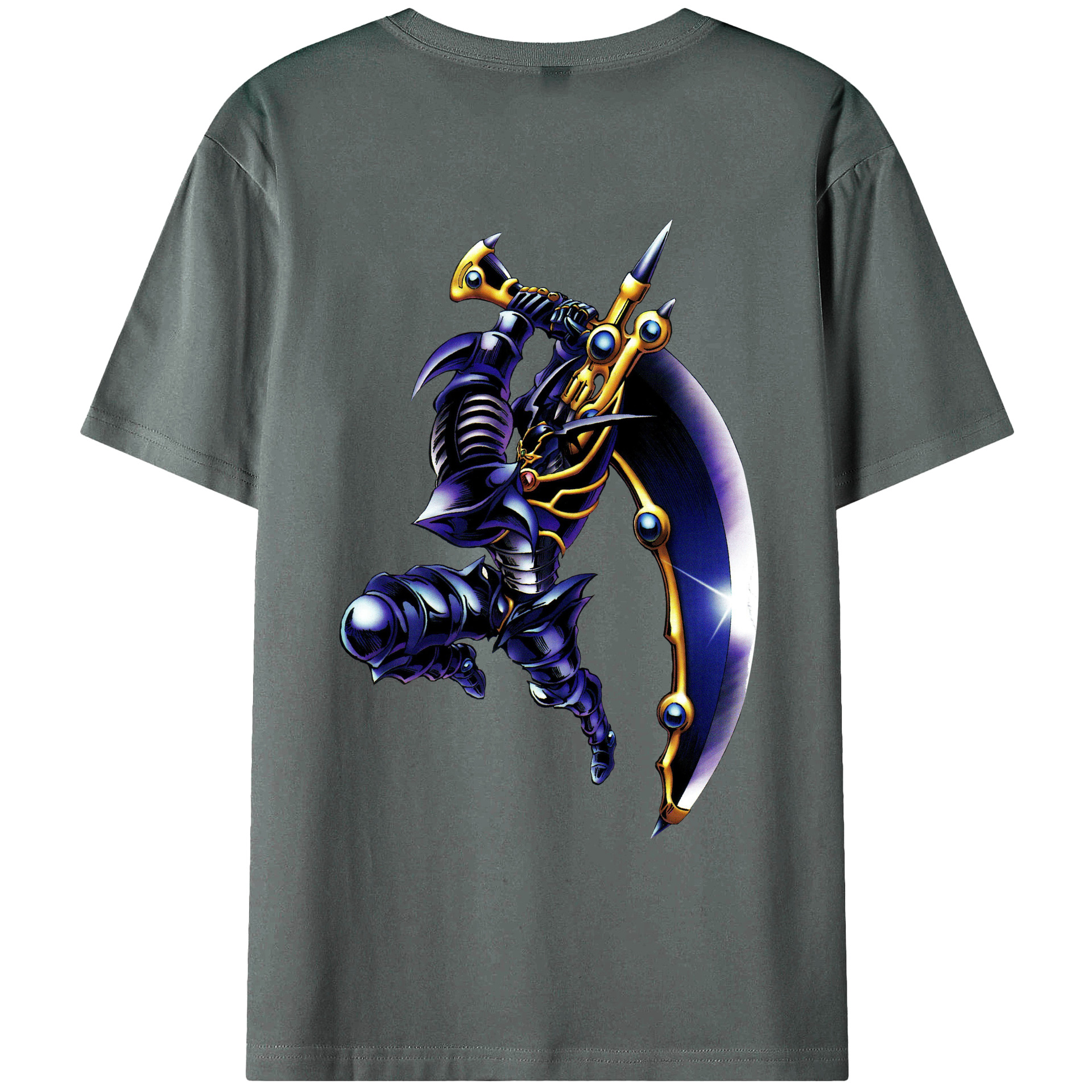 （画像用） 遊☆戯☆王 Yu-Gi-Oh! 綿100％ メンズ半袖Tシャツ（バックプリント） 通気性
